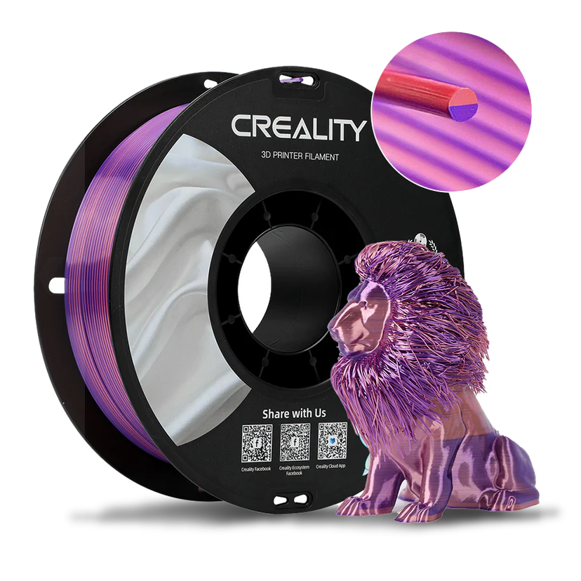 Creality Dual Silk Filament – Pink Purple – 1.75mm | 1kg