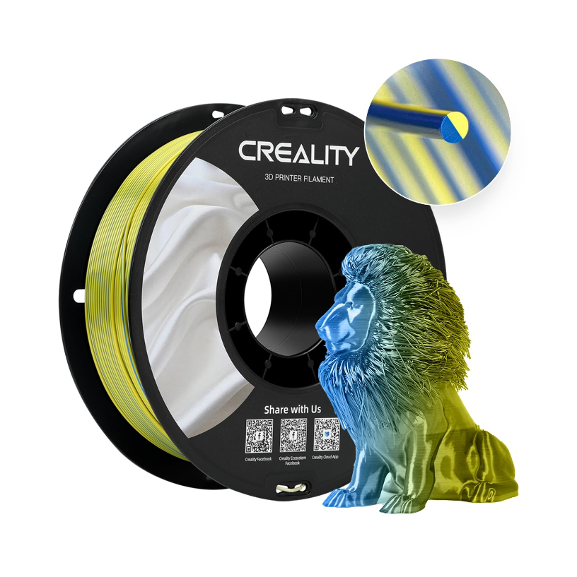 Creality Dual Silk Filament – Yellow-Blue – 1.75mm | 1kg